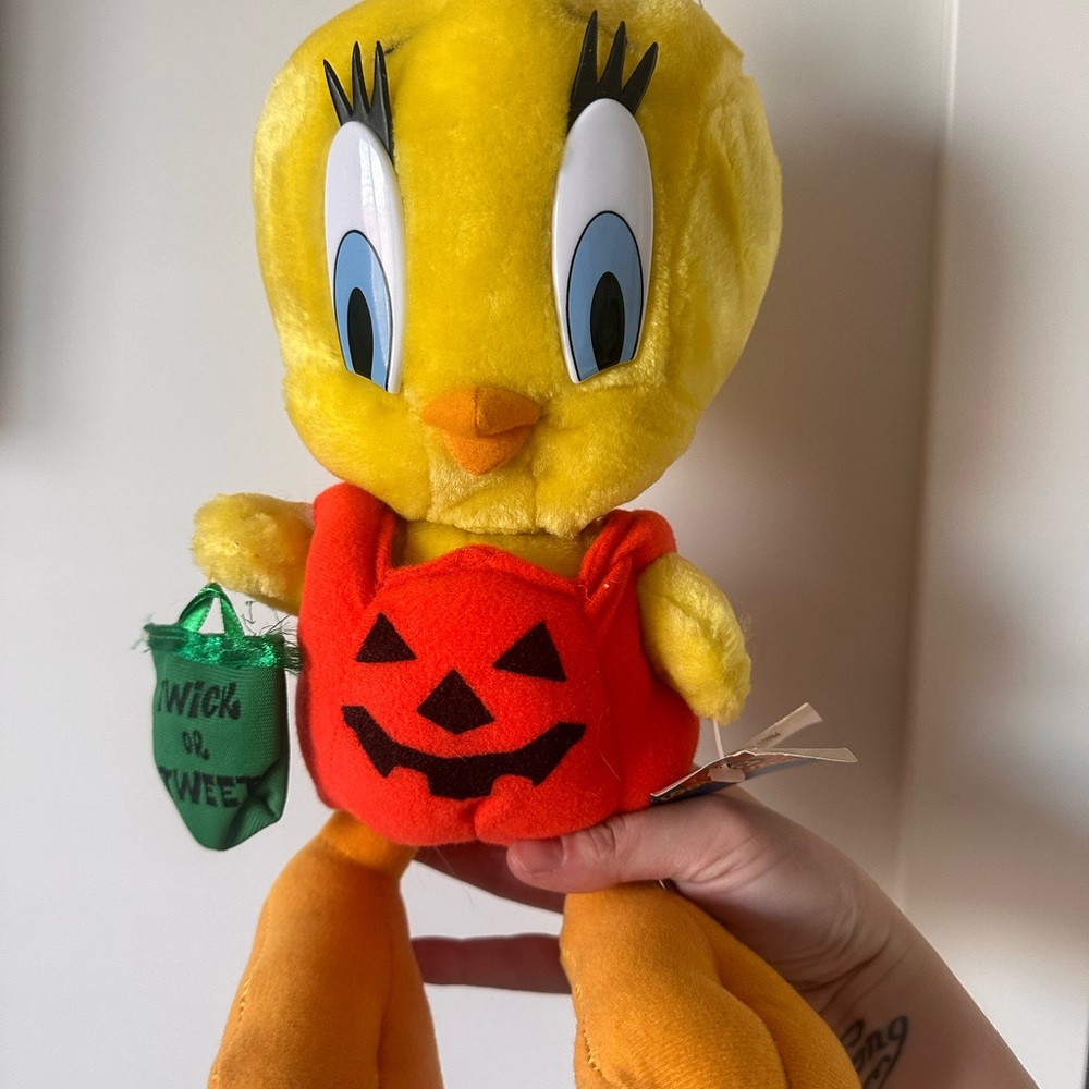 Vintage tweety bird Halloween plush